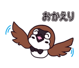 Greeting sparrow sticker #4450275