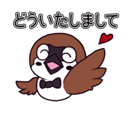 Greeting sparrow sticker #4450278