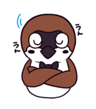 Greeting sparrow sticker #4450289