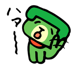 The telephone dog (green) sticker #4450313