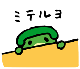 The telephone dog (green) sticker #4450326