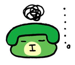 The telephone dog (green) sticker #4450339