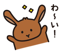 Rabbit "mugitan" sticker #4450629