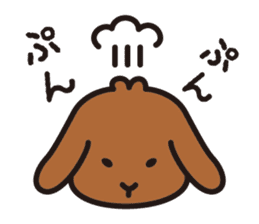 Rabbit "mugitan" sticker #4450634