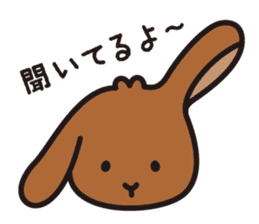 Rabbit "mugitan" sticker #4450636