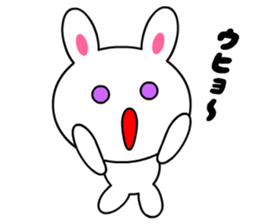 tomo's white rabbit sticker #4451205