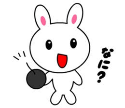 tomo's white rabbit sticker #4451212