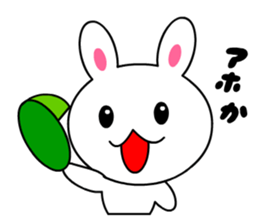 tomo's white rabbit sticker #4451215