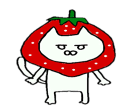 Sticker of an expressionless cat sticker #4451294