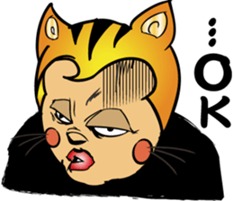 Bad Boy Japanese Kanji CAT 80s sticker #4452044