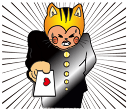 Bad Boy Japanese Kanji CAT 80s sticker #4452050