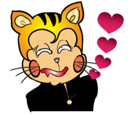 Bad Boy Japanese Kanji CAT 80s sticker #4452051