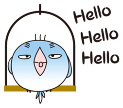 A little annoying budgerigar sticker #4452424