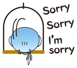 A little annoying budgerigar sticker #4452426