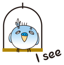 A little annoying budgerigar sticker #4452434