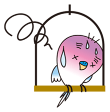 A little annoying budgerigar sticker #4452437