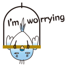 A little annoying budgerigar sticker #4452441