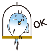 A little annoying budgerigar sticker #4452443