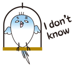 A little annoying budgerigar sticker #4452448