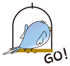 A little annoying budgerigar sticker #4452450