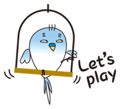 A little annoying budgerigar sticker #4452456