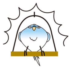 A little annoying budgerigar sticker #4452458