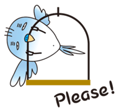 A little annoying budgerigar sticker #4452462