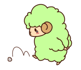 Colorful Sheep! sticker #4452502