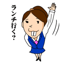Office lady YOSHIKO-chan sticker #4453711