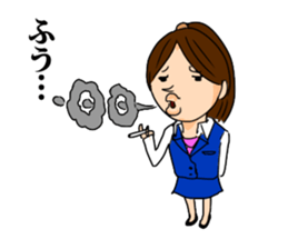 Office lady YOSHIKO-chan sticker #4453719