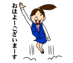 Office lady YOSHIKO-chan sticker #4453736