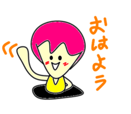 Hole funky girl sticker #4453984