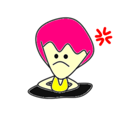 Hole funky girl sticker #4453985