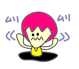 Hole funky girl sticker #4453986