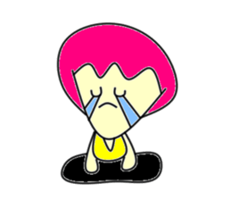 Hole funky girl sticker #4453987