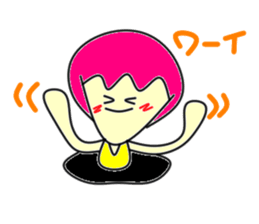 Hole funky girl sticker #4453988