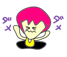 Hole funky girl sticker #4453991