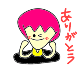 Hole funky girl sticker #4453992