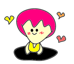 Hole funky girl sticker #4453993