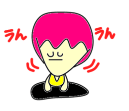 Hole funky girl sticker #4453998