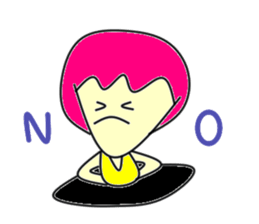 Hole funky girl sticker #4453999