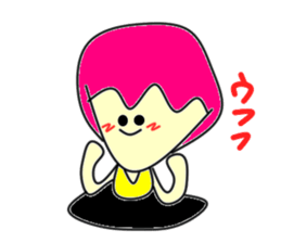 Hole funky girl sticker #4454005