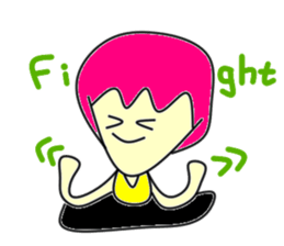 Hole funky girl sticker #4454006