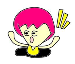 Hole funky girl sticker #4454007