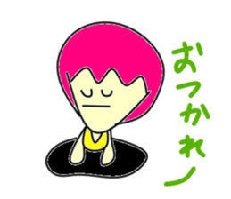 Hole funky girl sticker #4454009