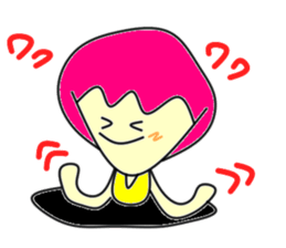 Hole funky girl sticker #4454011