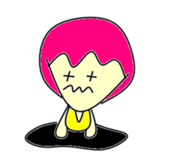 Hole funky girl sticker #4454012