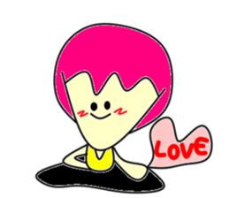 Hole funky girl sticker #4454013