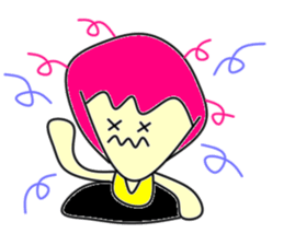 Hole funky girl sticker #4454015