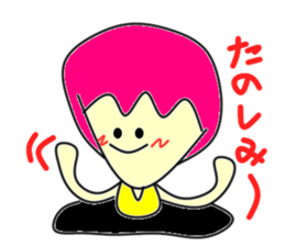 Hole funky girl sticker #4454020